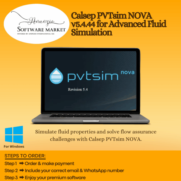 Calsep PVTsim NOVA interface showing advanced fluid property and flow assurance simulations