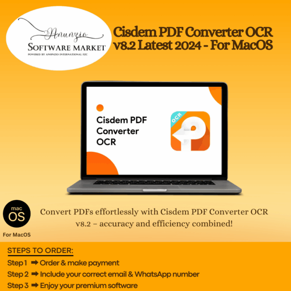 Cisdem PDF Converter OCR interface on Mac converting PDF to Word