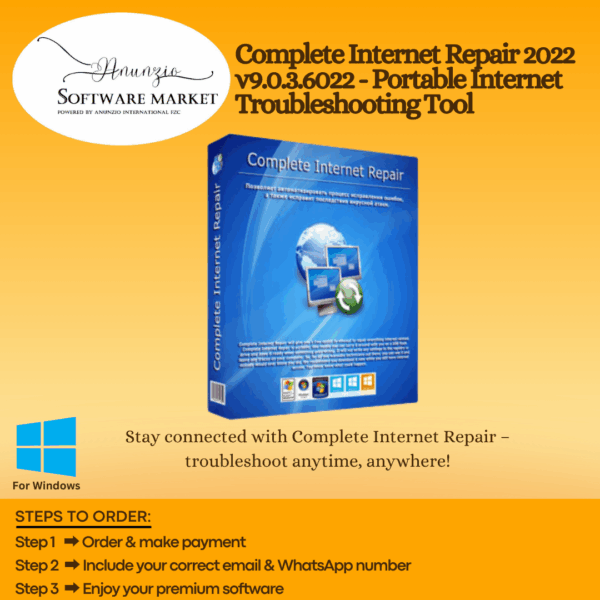 Complete Internet Repair interface showing internet troubleshooting and connectivity repair options