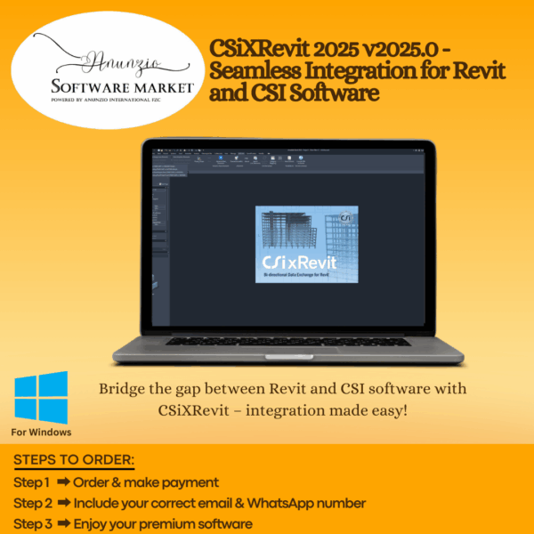 CSiXRevit plugin interface showing data exchange between Revit and CSI structural software