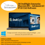 DS DraftSight Enterprise Plus CAD software interface for 2D and 3D design