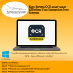 Easy Screen OCR interface capturing and converting screenshot text with multi-language support