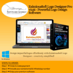 EximiousSoft Logo Designer Pro software interface for professional logo design