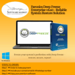 Faronics Deep Freeze Enterprise software interface for Windows system restore and security