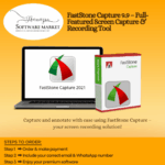 FastStone Capture interface showing screen recording and annotation tools