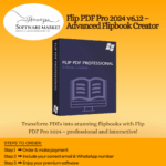 Flip PDF Pro software interface for creating interactive flipbooks