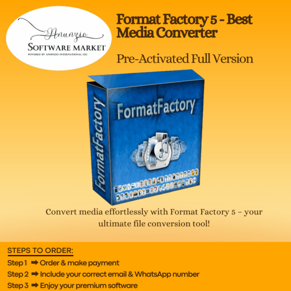Format Factory 5 interface for converting videos, audio, and images across formats