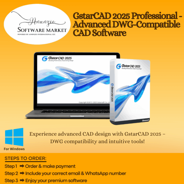 GstarCAD 2025 Professional interface showcasing DWG-compatible CAD tools and features