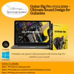 Guitar Rig Pro software interface showing sound design tools for guitarists and bass players