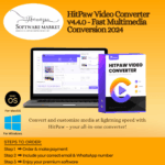 HitPaw Video Converter interface showcasing multimedia format conversion tools