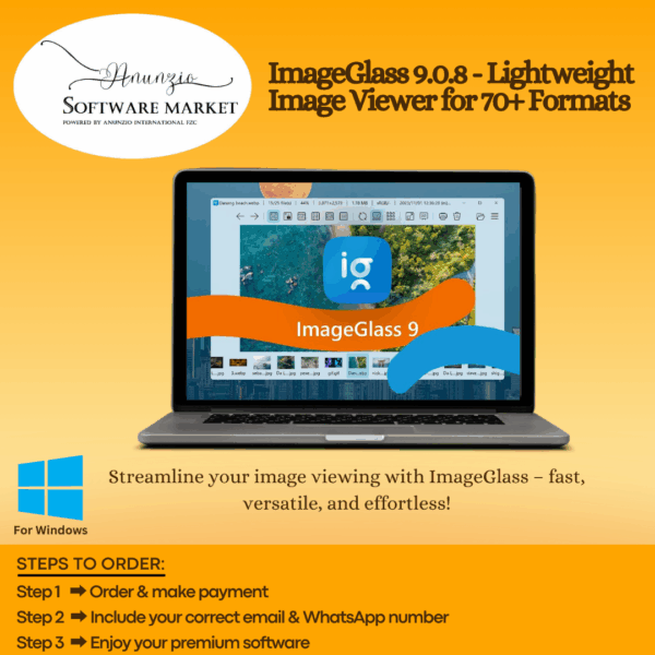 ImageGlass software interface showcasing 70+ format compatibility
