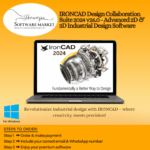 IRONCAD Design Collaboration Suite interface showing 3D model editing and object manipulation tools