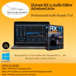 iZotope RX 11 Audio Editor box with advanced audio repair and restoration tools