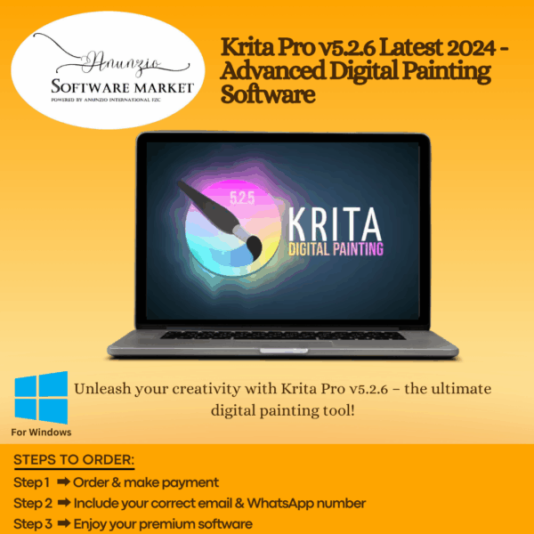Krita Pro interface showing digital painting and illustration tools
