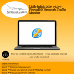 Little Snitch software interface showing real-time network traffic monitoring and blocking features