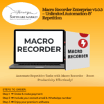 Macro Recorder Enterprise software interface for automating mouse and keyboard actions