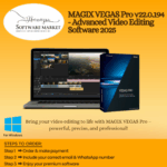MAGIX VEGAS Pro video editing software interface showcasing multitrack and real-time editing features