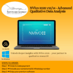 NVivo software dashboard showing qualitative data analysis interface