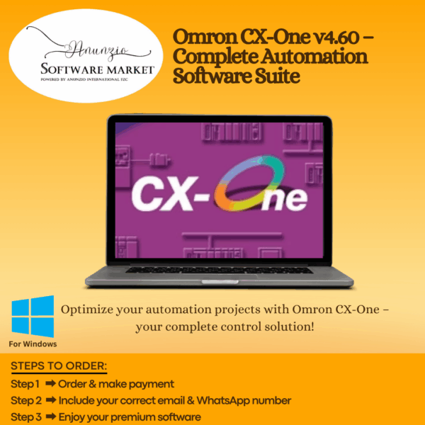 Omron CX-One software suite interface for PLC and HMI programming and automation