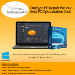 OutByte PC Repair Pro interface showing system optimization and repair features