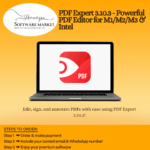 PDF Expert editor interface with tools for editing, annotating, and managing PDFs on Mac
