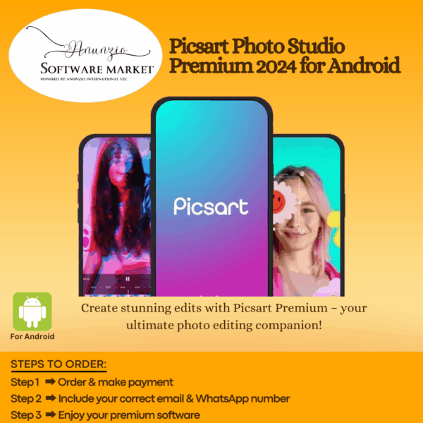 Picsart Photo Studio Premium interface on Android for creative photo editor