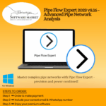 Pipe Flow Expert interface showing pipe network design and analysis tools