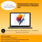 Pixelmator Pro interface showing photo editing features on macOS