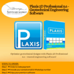 Plaxis 2D Professional software for 2D finite element analysis in geotechnical engineering.
