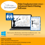 Print Conductor software interface for batch printing documents across various formats