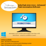 RoboTask interface automating file management, backups, and email processes