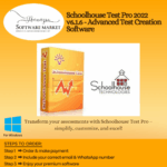 Schoolhouse Test Pro software box for creating custom tests and quizzes