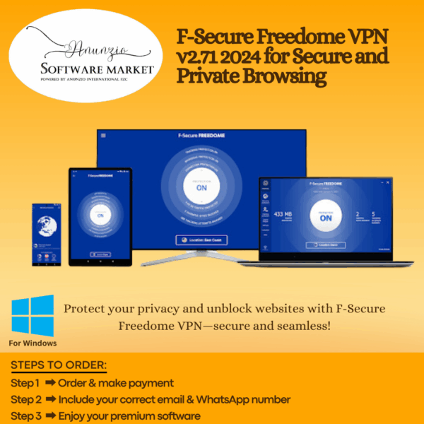 Secure Freedome VPN dashboard showing safe browsing and IP protection features