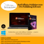 Serif Affinity Publisher software box for professional layout and publishing projects