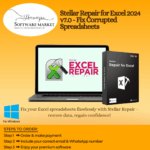 Stellar Repair for Excel interface recovering corrupted spreadsheet data