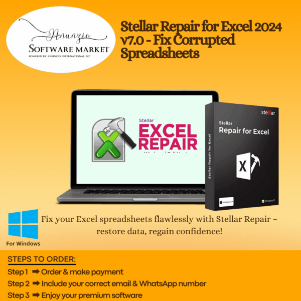 Stellar Repair for Excel interface recovering corrupted spreadsheet data