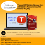 Tuxera NTFS driver software box for seamless NTFS drive access on macOS