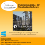 Twinmotion interface displaying real-time 3D architectural visualization features