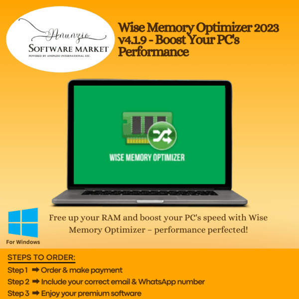 Wise Memory Optimizer dashboard showing real-time RAM usage and optimization controls