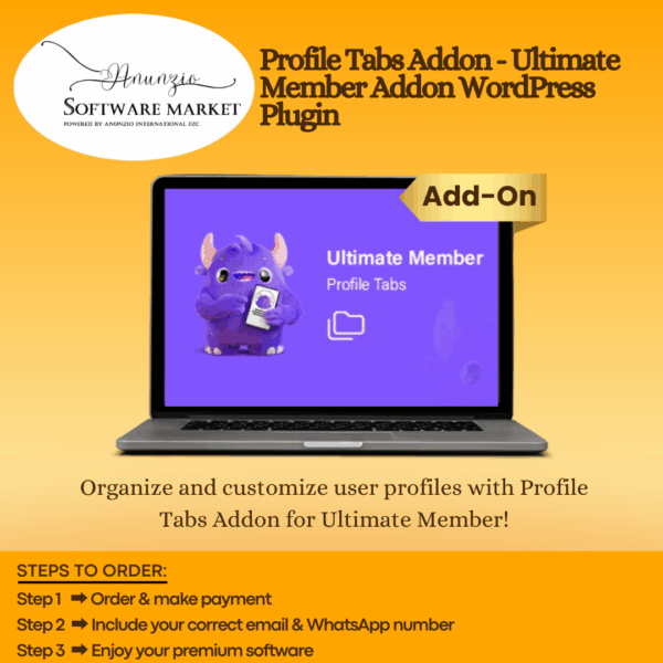 Profile Tabs Addon Plugin interface for Ultimate Member on WordPress