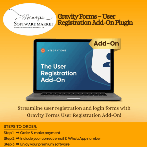 User Registration Add-On Plugin interface for Gravity Forms WordPress site setup