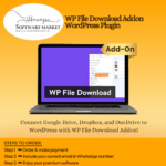 WP File Download WordPress Plugin Addon interface with cloud storage integration