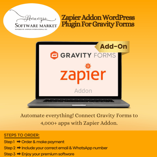 Zapier Addon WordPress Plugin interface connected to Gravity Forms and third-party apps