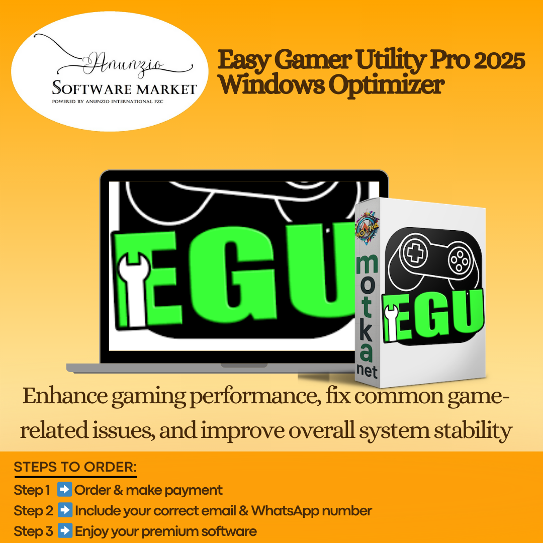 Easy Gamer Utility Pro Windows software for gaming performance optimization