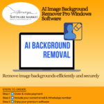 AI Image Background Remover Pro interface showing background removal
