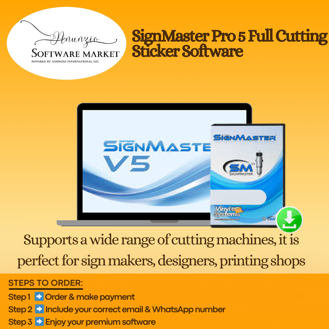 SignMaster Pro 5 software for vinyl cutting, sticker and decal creation
