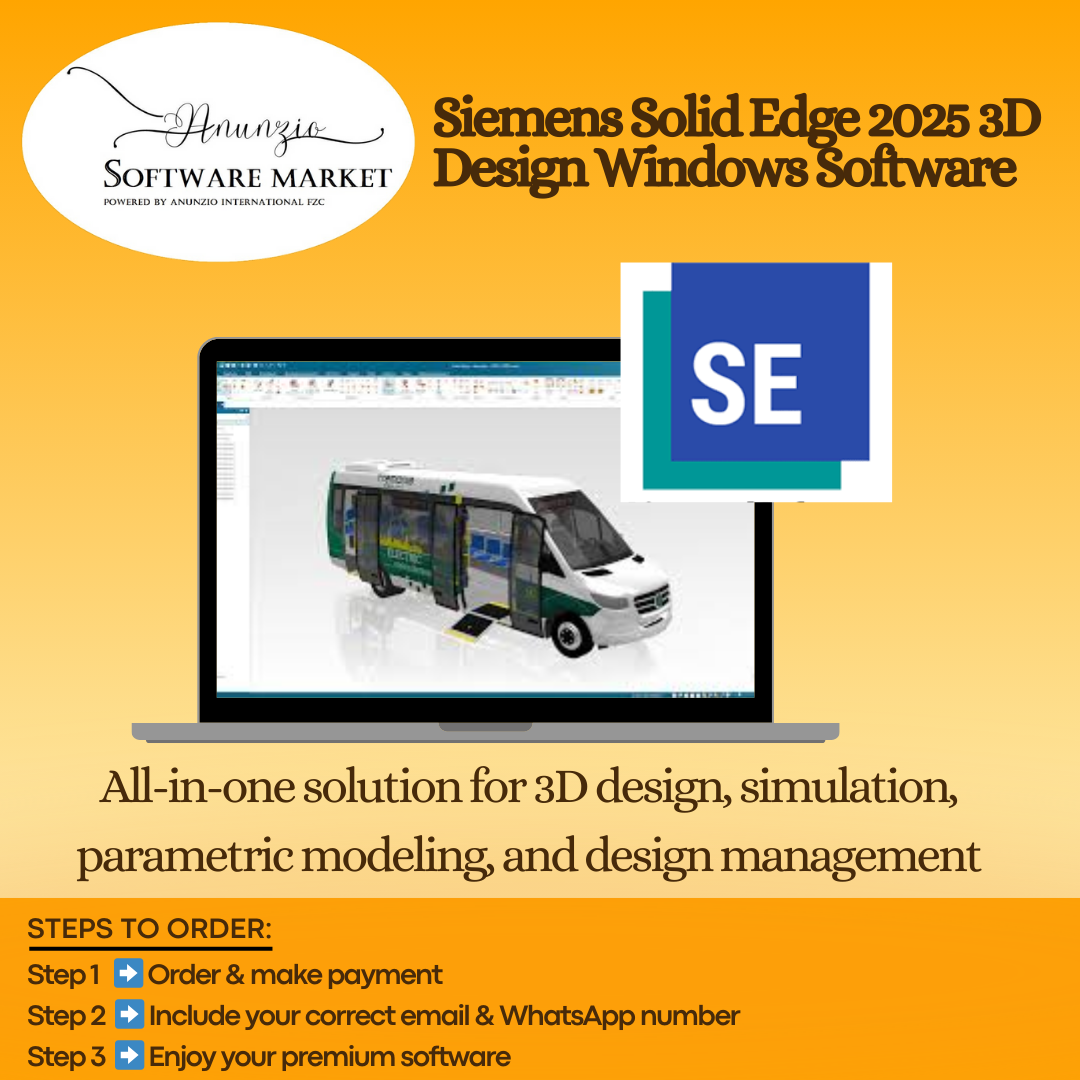 Siemens Solid Edge 2025 3D design software interface on Windows PC