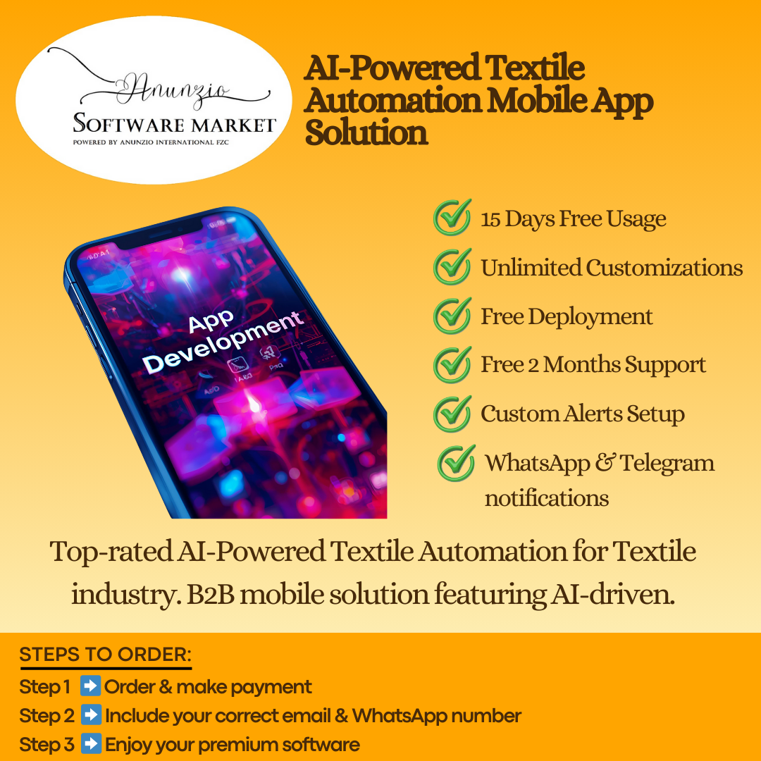 AI-Powered Textile Automation Mobile App Solution