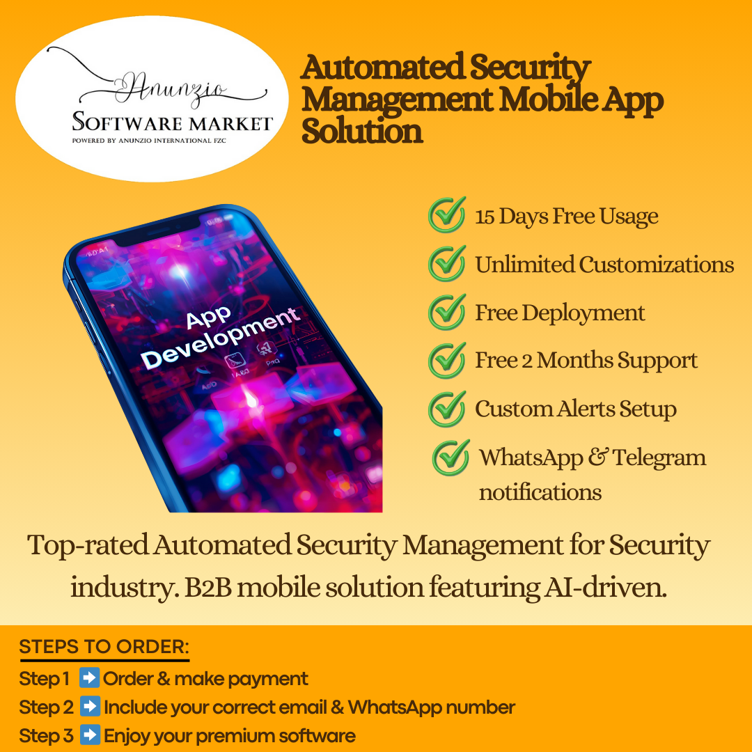 Automated Security Management Mobile App Solution
