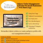 Bakery order management software dashboard showing orders and inventory features